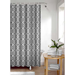 Smart Curtain Celtic Shower Curtain in Charcoal