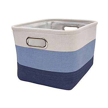 Lambs &amp; Ivy&reg; Ombre Storage Basket in Blue/Cream. View a larger version of this product image.