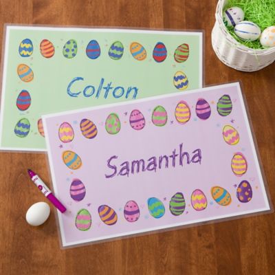 Colorful Eggs Laminated Placemat