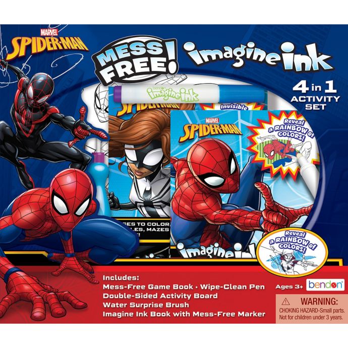 Three Is A Magic Number Spiderman Marvel® Spiderman Imagine Ink Magic Ink with Market Activity Book