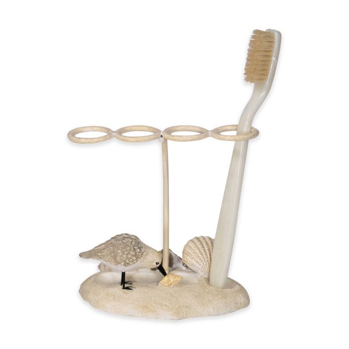 Bird Haven Toothbrush Holder in Taupe Bed Bath & Beyond