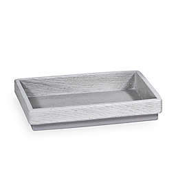 DKNY Wood Soap Dish in Grey