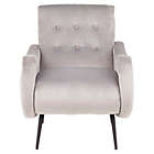 Alternate image 4 for LumiSource&reg; Velvet Upholstered Rafael Chair in Silver