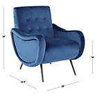 Alternate image 8 for LumiSource&reg; Velvet Upholstered Rafael Chair in Silver