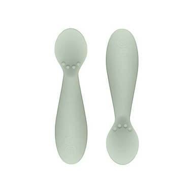 ezpz Tiny Spoons in Sage (Set of 2). View a larger version of this product image.