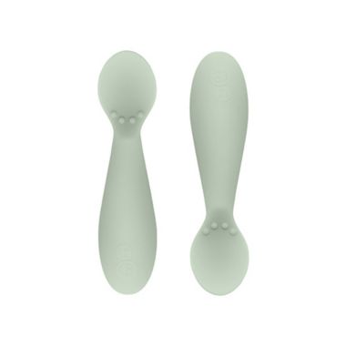 ezpz Tiny Spoons in Sage (Set of 2). View a larger version of this product image.