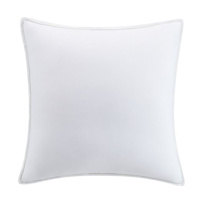 Kim Parker Primavera European Pillow Sham In White Aqua Bed Bath