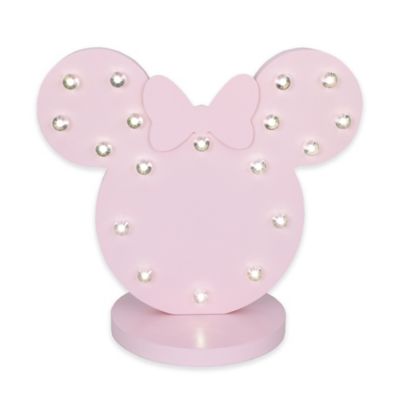 Disney&reg; Minnie Mouse Novelty LED Table Lamp in Pink
