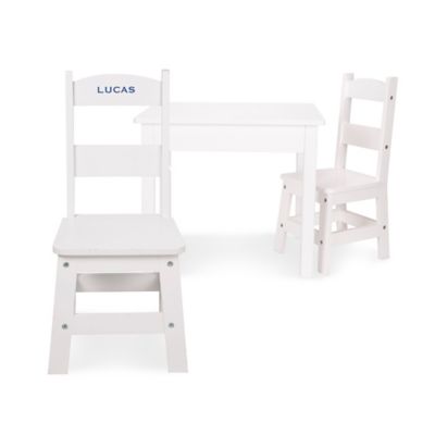 melissa and doug white table and chairs