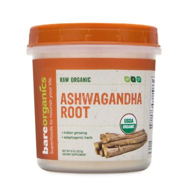 BareOrganics&reg; 8 oz. Raw Organic Ashwagan Root Powder. View a larger version of this product image.