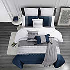 Alternate image 1 for Hilden 10-Piece King Comforter Set in Navy/Grey