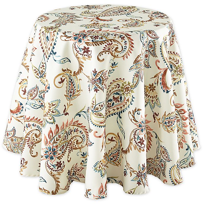 Madeira Paisley 70 Inch Round, 70 Round Tablecloths