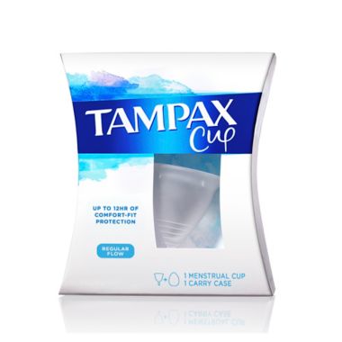 Tampax&reg; Regular Flow Menstrual Cup. View a larger version of this product image.