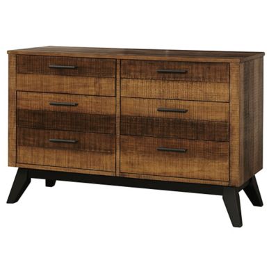 alpine 6 drawer double dresser