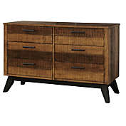 Westwood Design Urban Rustic 6-Drawer Double Dresser in Wheat