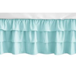 turquoise bed skirt full size