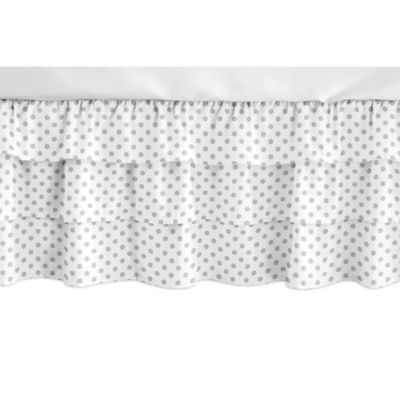 polka dot crib skirt