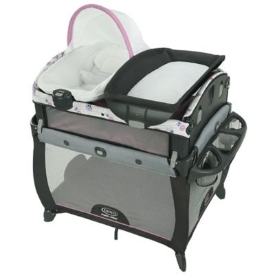 girl pack and play with bassinet