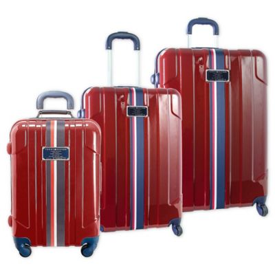 tommy hilfiger red suitcase