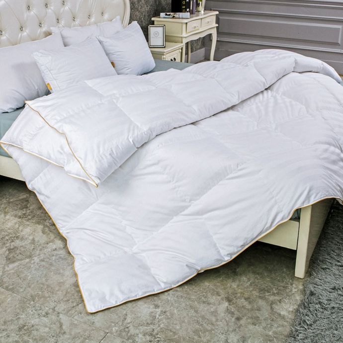 Puredown 500 Thread Count Year Round Goose Down Comforter Bed