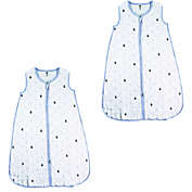 Hudson Baby&reg; Size 12-18M 2-Pack Anchors Muslin Sleeping Bags in Blue