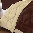 Alternate image 1 for Luxury All Season Reversible 3-Piece King Comforter Set in Chocolate/Cream