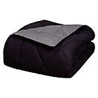 Alternate image 2 for Luxury All Season Reversible 3-Piece Full/Queen Comforter Set in Black/Grey