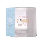 Alternate image 2 for Pearhead&reg; "I've Waited 9 Months for This" Stemless Wine Glass in Pink/Gold