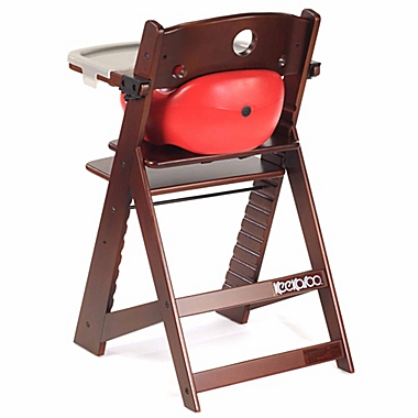 Keekaroo&reg; Height Right&trade; High Chair with Infant Insert and Tray in Mahogany/Cherry. View a larger version of this product image.