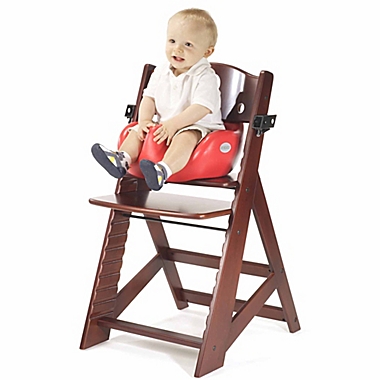 Keekaroo&reg; Height Right&trade; High Chair with Infant Insert and Tray in Mahogany/Cherry. View a larger version of this product image.