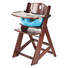 Alternate image 0 for Keekaroo&reg; Height Right&trade; High Chair with Infant Insert and Tray in Mahogany/Aqua