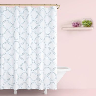 kate spade new york Fern Trellis Shower Curtain in Turquoise | Bed Bath &  Beyond
