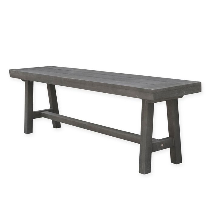 Vifah Renaissance Outdoor Picnic Bench In Grey Bed Bath Beyond