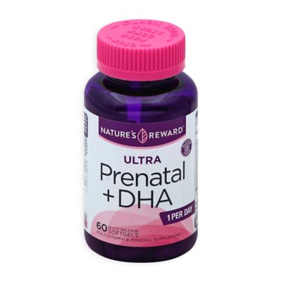 Nature&#39;s Reward &reg; 60-Count Ultra Prenatal + DHA Quick Release Softgel Vitamins