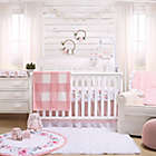 Alternate image 1 for The Peanut Shell&trade; Farmhouse Crib Skirt in Pink