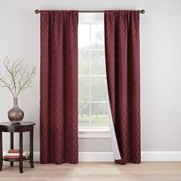 Eclipse Godfrey 2-Pack Rod Pocket 100% Blackout Window Curtain Panels