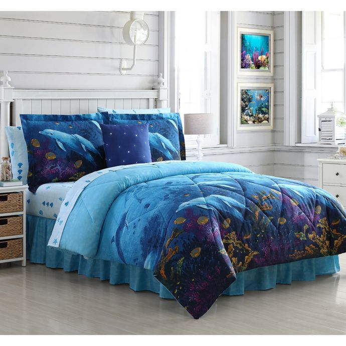 Dolphin Cove Reversible Comforter Set Bed Bath Beyond