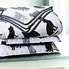 Alternate image 1 for Kitty 3-Piece Reversible Full/Queen Quilt Set in Grey