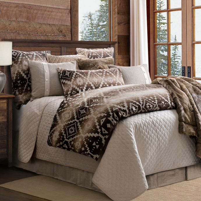 Hiend Accents Aztec Chalet 3 Piece Reversible Comforter Set Bed Bath Beyond