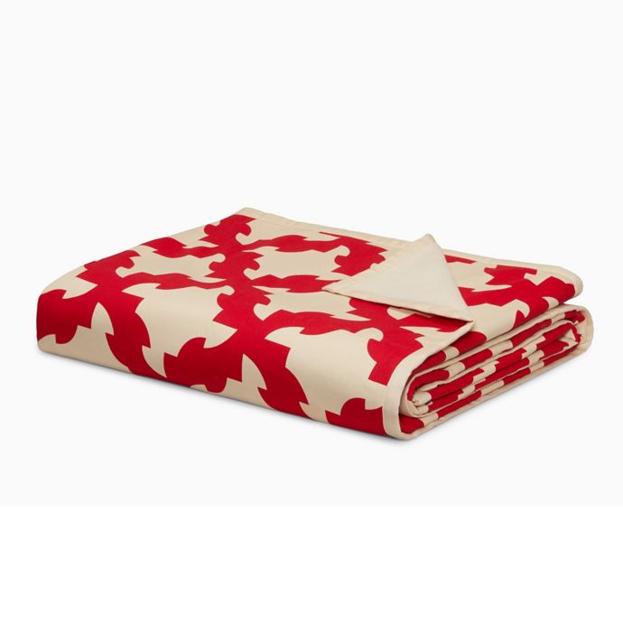 Calvin Klein Vintage Drunkards Throw Blanket In Red Bed Bath Beyond