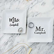 Mr. &amp; Mrs. Personalized Ring Dish