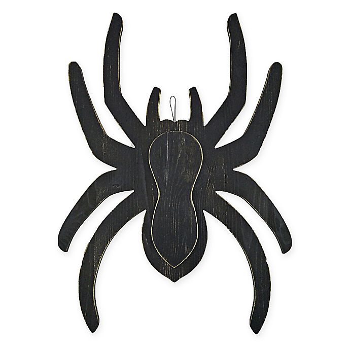 Giant Wooden Spider Wall Hanging Halloween Decoration In