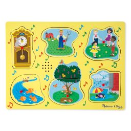 Melissa & Doug® 6-Piece Nursery Rhymes 1 Sound Puzzle