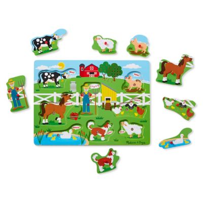 melissa & doug old macdonald's farm sound puzzle