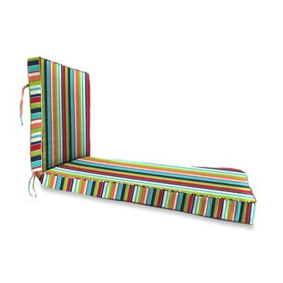 Stripe 80-Inch x 23-Inch Chaise Lounge Cushion in Sunbrella&reg; Canvas