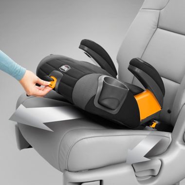 Chicco&reg; GoFit Plus Backless Booster Car Seat in Iron. View a larger version of this product image.