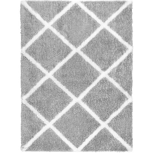 Alternate image 1 for Home Dynamix Oxford 2-Foot 6-Inch x 4-Foot 3-Inch Oxford Shag Area Rug in Grey
