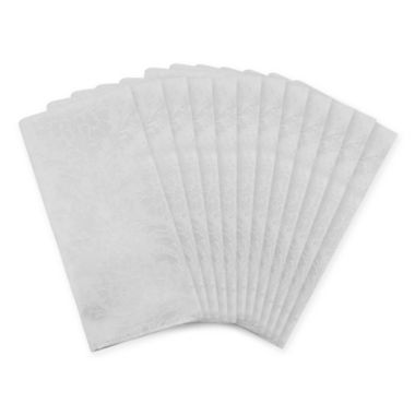 Saro Lifestyle Damasse Napkins in White (Set of 12). View a larger version of this product image.