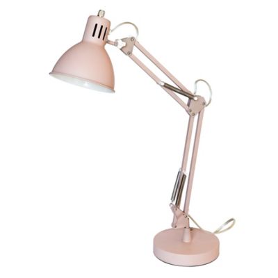 blush pink desk lamp