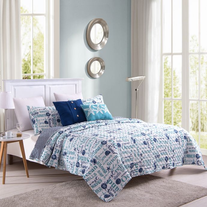 Sea Shore Reversible Quilt Set Bed Bath Beyond